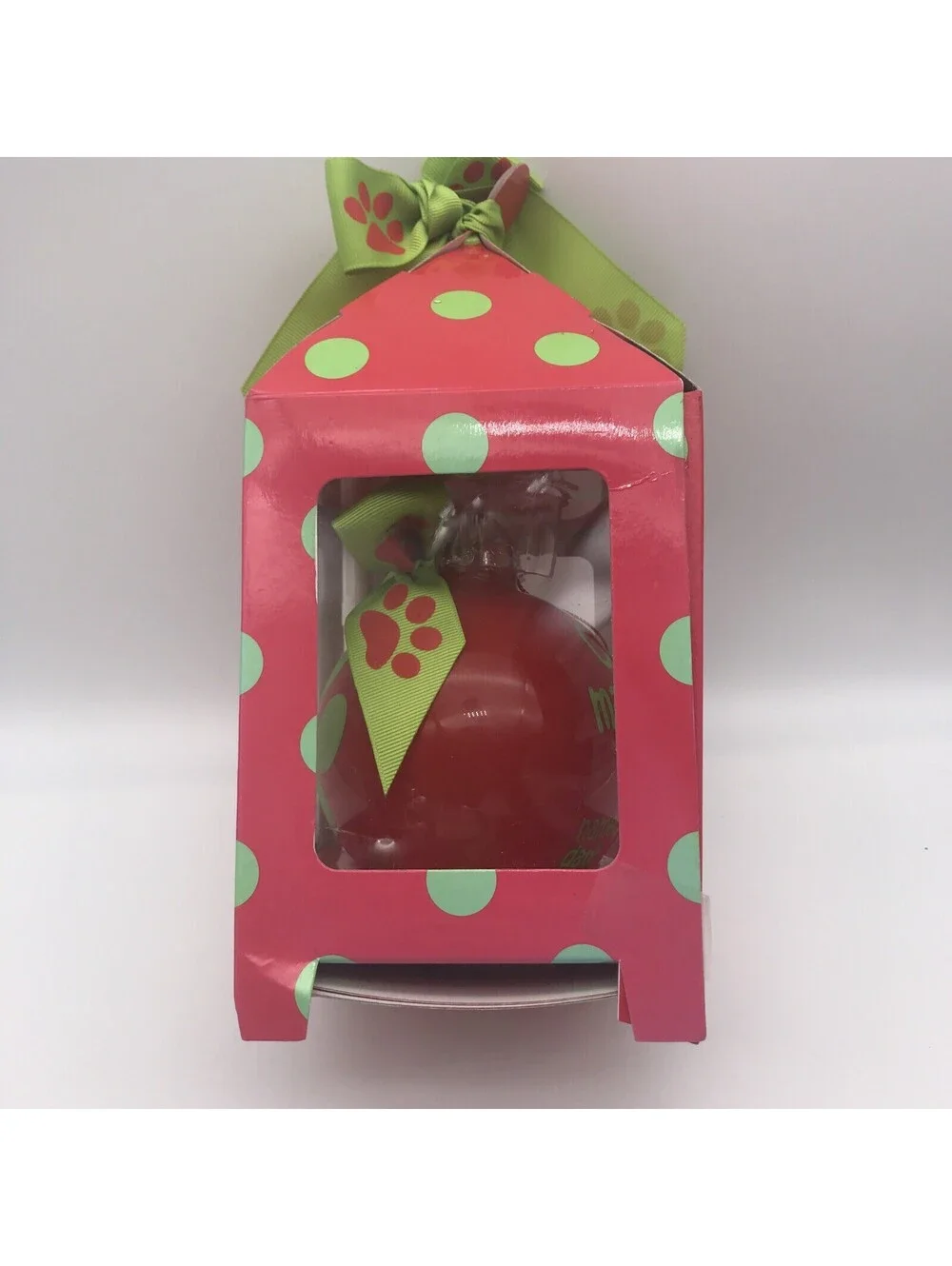 Cat Christmas Ornament Paw Print Cats Make a House a Home Gift Box Personlize It